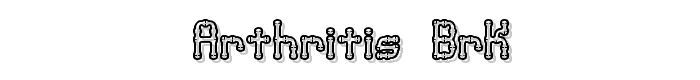 Arthritis BRK font